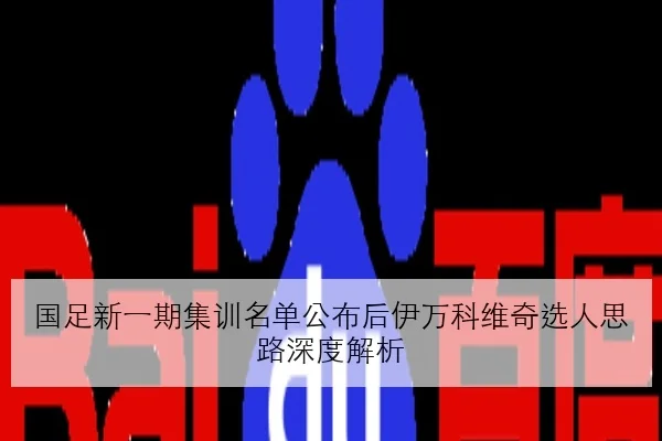 国足新一期集训名单公布后伊万科维奇选人思路深度解析